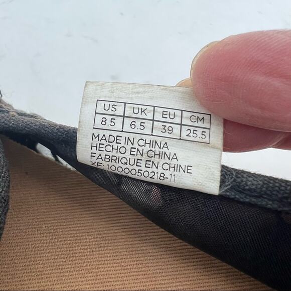 TOMS (8.5) Womens Brown Jacquard Floral Lace Espadrille Slip On Flats - Picture 10 of 13